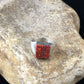 Navajo Men's Red Opal Inlay Ring | Sterling Silver | Sz 9.5 | Authentic Native American Handmade | 10104