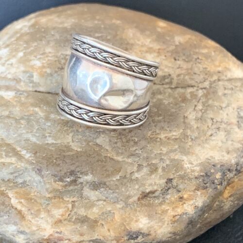 Navajo Men's Band Ring | Sterling Silver | Sz 7 | Authentic Native American Handmade | 10409