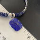 Native American Navajo Blue Lapis Pendant Necklace | Sterling Silver | Authentic Handmade | 12250
