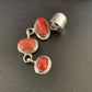 Navajo Red Coral Multi-Stone Necklace Pendant | Authentic Native American Sterling Silver | Multi-Stone | 13245