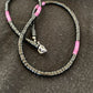 Native American Sugilite Heishi Onyx Necklace for Men | Sterling Silver | 19" | 8822