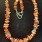 Navajo Red Spiny Oyster Turquoise Necklace | Sterling Silver | Authentic Native American Handmade | 18" | 1812