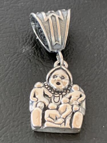 Native American Navajo Storyteller Pendant | Sterling Silver | Authentic Handmade | 2033 - Masha USA