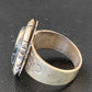 Navajo White Buffalo Turquoise Ring | Sterling Silver | Sz 12.5 | Authentic Native American Handmade | 11940