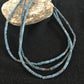Native American Denim Lapis 3 Strand Necklace | Navajo Sterling Silver | 8472
