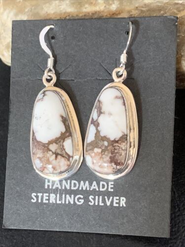 Native American Women's Wild Horse Earrings | Sterling Silver | Navajo Handmade | 14085