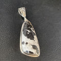 Men's Navajo White Buffalo Turquoise Pendant Necklace | Sterling Silver | Authentic Native American Handmade | 13847