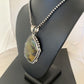 Navajo Green Kingman Turquoise Pendant Necklace | Sterling Silver | Authentic Native American Handmade | 1311