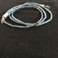 Native American Denim Lapis 3 Strand Necklace | Navajo Sterling Silver | 8472