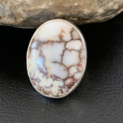 Navajo Wild Horse Turquoise Ring | Sterling Silver | Sz 7.5 | Authentic Native American Handmade | 10491