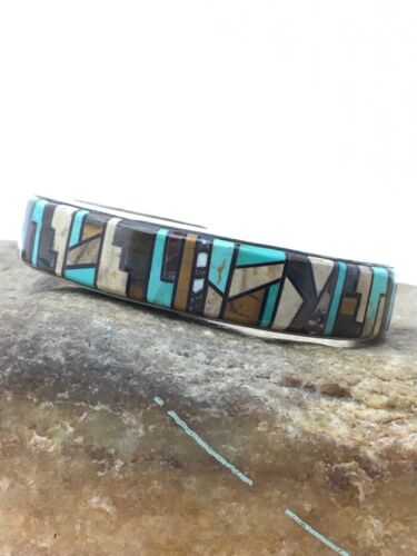 Southwestern Old Pawn Navajo Cuff Bracelet | Sterling Silver | Handmade | Authentic Native American | 4160