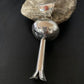 Southwestern Sterling Silver Spiny Oyster Naja Necklace Pendant | 4" | Navajo Handmade | 10455