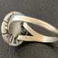 Navajo Blue Lapis Spiny Inlay Ring | Sz 8 | Authentic Native American Handmade | 11183