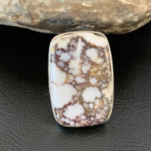 Native American Women's Navajo Wild Horse Turquoise Ring | Sterling Silver | Sz 7.5 | 10489