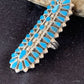 Navajo Blue Turquoise Cluster Ring | Authentic Native American Sterling Silver | Multi-Stone | Sz 7 | 506