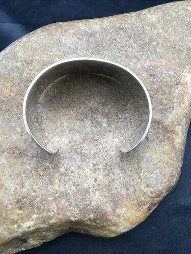 Southwestern Navajo Stamped Children's Cuff Bracelet | Sterling Silver | Authentic Native American Handmade | 4051
