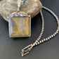 Navajo Bumblebee Jasper Pendant Necklace | Sterling Silver | Authentic Native American Handmade | 10462