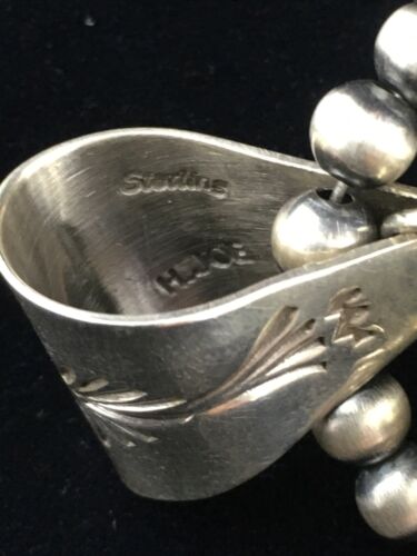 Southwestern Men's Navajo Sterling Silver Large Naja Necklace Pendant | 3" | 10074