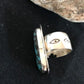 Native American Navajo Handmade Blue Turquoise Ring | Sterling Silver | Sz 8