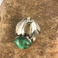 Native American Green Turquoise Ring | Sterling Silver | Sz 11 | 3439