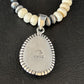 Navajo Wild Horse Turquoise Necklace Pendant | Sterling Silver | Authentic Native American Handmade | 14604