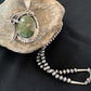 Men's Royston Turquoise Pendant Necklace | Navajo Pearls | Sterling Silver | Authentic Native American Handmade | 2575