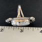 Navajo White Buffalo Turquoise Ring | Sterling Silver | Sz 8.5 | Authentic Native American Handmade | 13348