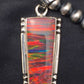 Navajo Red Opal Pendant Necklace & Earrings Set | Sterling Silver | Native American Handmade | 4402