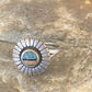 Navajo Blue Turquoise Pink Coral Inlay Ring | Sz 5.5 | Authentic Native American Handmade | 11171