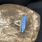 Navajo Blue Opal Inlay Band Ring | Sz 6 | Authentic Native American Handmade | 14702