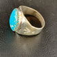 Navajo Blue Kingman Turquoise Ring | Sterling Silver | Sz 10 | Authentic Native American Handmade | 14150