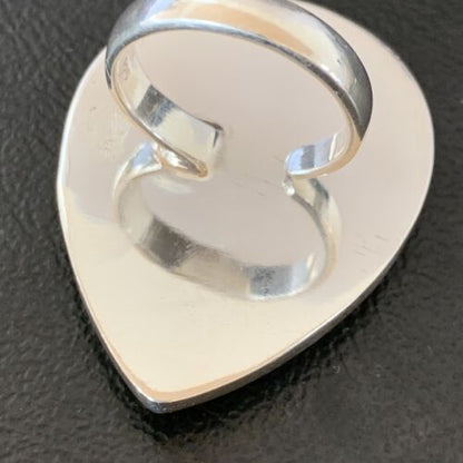 Adjustable Navajo Green Mojave Turquoise Ring | Sterling Silver | Sz 8 | 11722