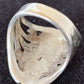 Native American Gaspeite, Onyx & Opal Inlay Ring | Sterling Silver | Sz 7 | 01488