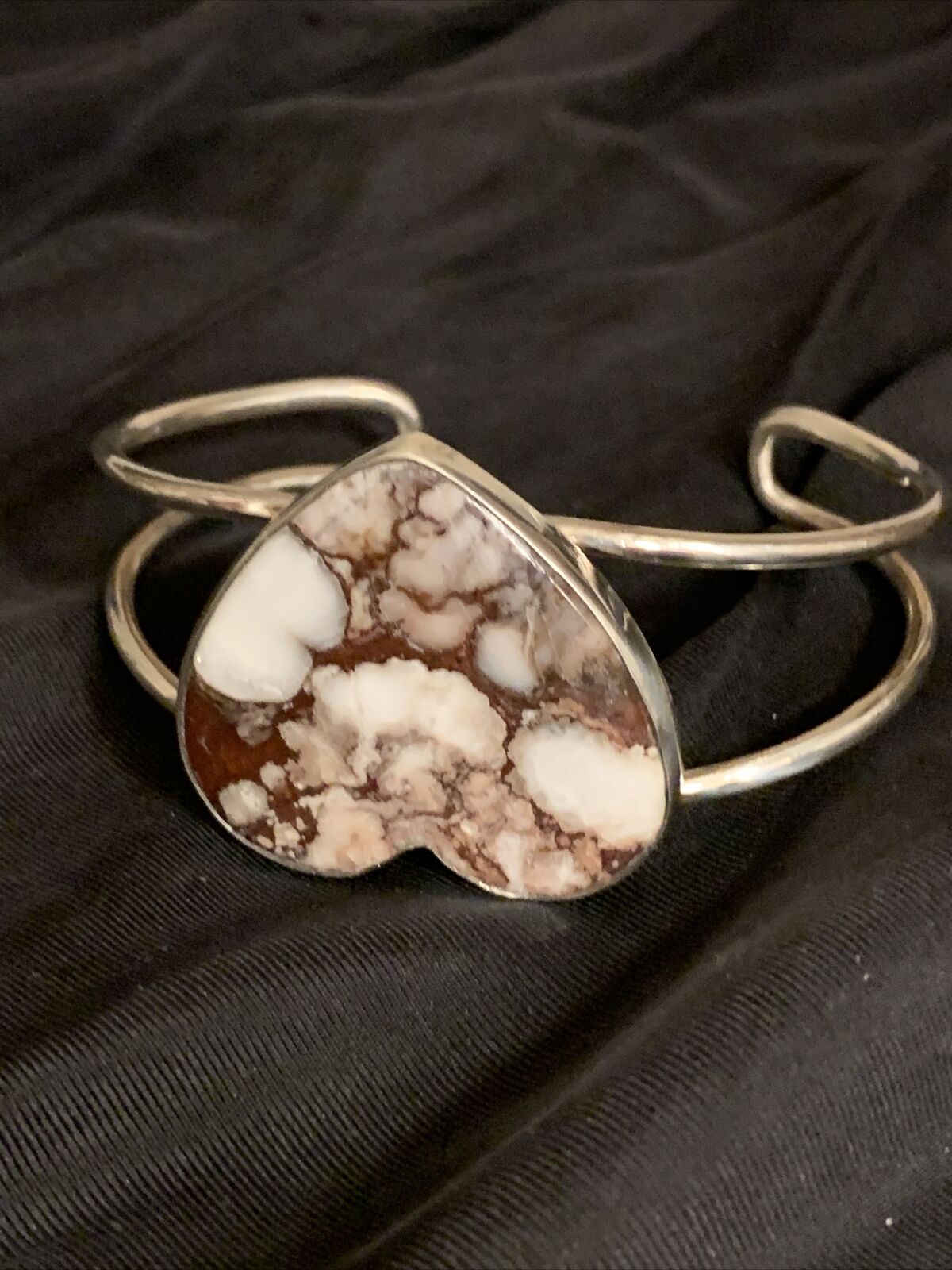 Native American Women's Wild Horse Turquoise Cuff Bracelet | Sterling Silver | Handmade | 10496