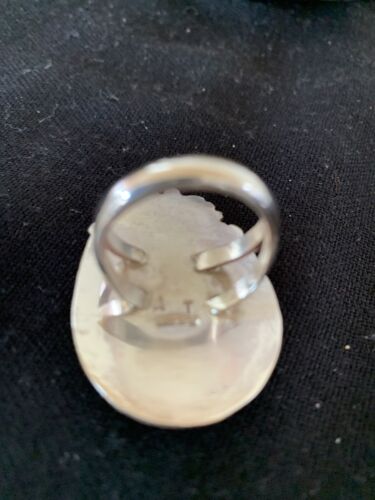 Native American Men's Navajo Blue Royston Turquoise Ring | Sterling Silver | Sz 9 | 674