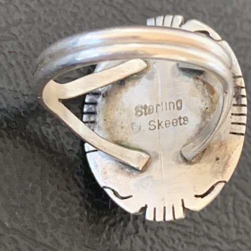 Southwestern Men's Old Pawn Navajo Black Onyx Ring | Sterling Silver | Sz 6 | 10408