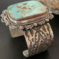 Native American Men's Navajo Royston Turquoise Cuff Bracelet | Sterling Silver | 1414