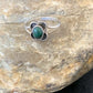 Southwestern Old Pawn Navajo Green Malachite Ring | Sterling Silver | Sz 7 | 10874