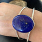 Minimalist Women's Blue Lapis Lazuli Cuff Wire Bracelet | Sterling Silver | 12872