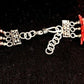 Navajo Deep Sea Branch Coral 3-Strand Necklace | Sterling Silver | Native American Indian
