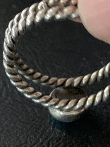 Navajo Blue Turquoise Ring | Sterling Silver | Sz 7 | Authentic Native American Handmade | 10768