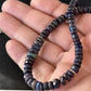 Native American Blue Opal Necklace | Sterling Silver | Navajo Handmade | 18" | 14534