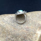 Navajo Turquoise Ring by Yazzie Platero | Sterling Silver | Sz 7.25 | Authentic Native American Handmade | 2510