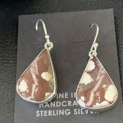 Southwestern Women's Navajo Wild Horse Earrings | Sterling Silver | Authentic Native American Handmade | 12785