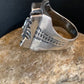 Native American Pueblo Cast Sterling Silver Ring | Sz 14 | 13482