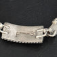 Navajo White Opal Inlay Link Bracelet | Sterling Silver | 8" | Authentic Native American Handmade | 14259