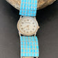 Men's Zuni Sterling Silver Watch with Blue Turquoise Inlay Tips | Authentic Native American Jewelry | 2119