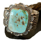 Native American Men's Navajo Royston Turquoise Cuff Bracelet | Sterling Silver | 1414