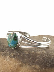 Native American Navajo Turquoise Bracelet | Sterling Silver | Authentic Handmade | 4549