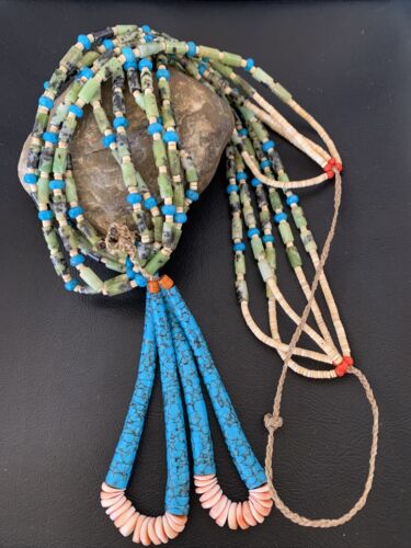 Navajo Green Turquoise Pendant | Sterling Silver | Authentic Native American Handmade | 11996